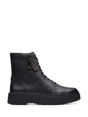 Clarks Black Leather Torhill Rise Boots - Image 1 of 7
