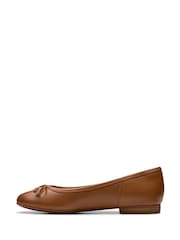 Clarks Brown Standard Fit (D) Leather Fawna Lily Shoes - Image 2 of 7