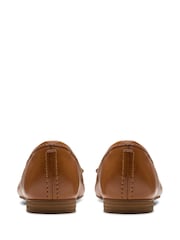 Clarks Brown Standard Fit (D) Leather Fawna Lily Shoes - Image 4 of 7
