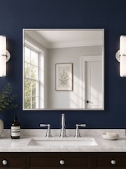 Showerdrape Paddington Chrome Framed Square Mirror - صورة 1 من 4