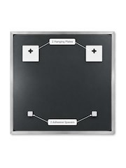 Showerdrape Paddington Chrome Framed Square Mirror - صورة 3 من 4