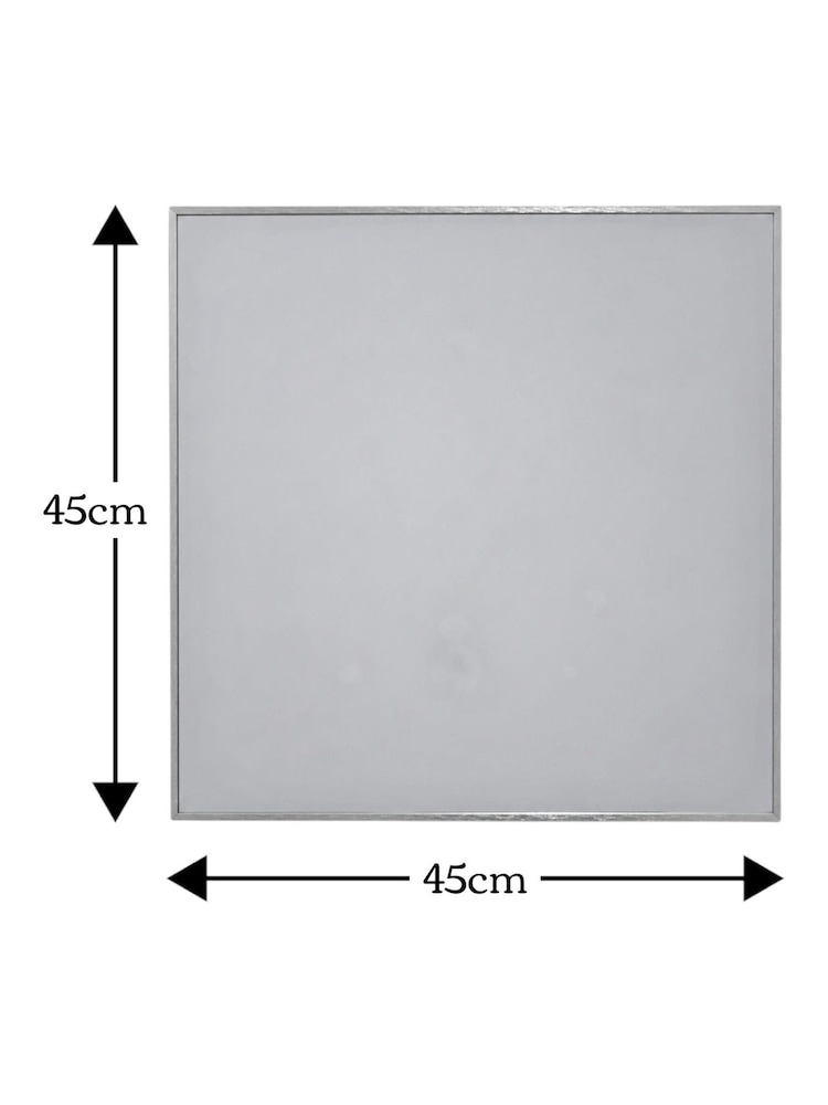 Showerdrape Paddington Chrome Framed Square Mirror - صورة 4 من 4