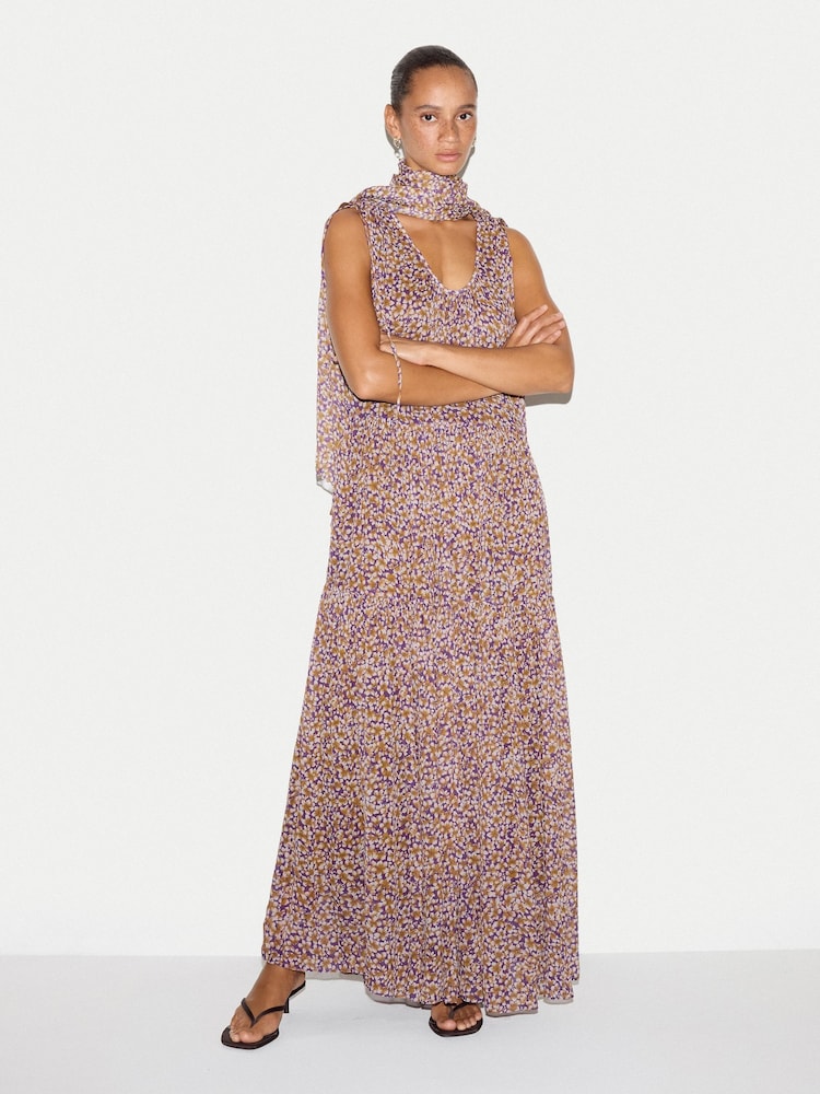 Jigsaw Purple Modal Ditsy Scarf - Image 2 of 5