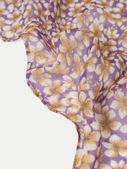 Jigsaw Purple Modal Ditsy Scarf - Image 5 of 5