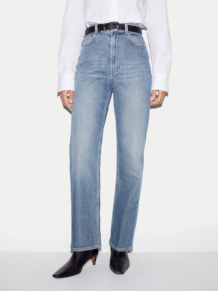 Jigsaw Blue Winchester Slim Fit Jeans - Image 1 of 5 Jigsaw Blue Winchester Slim Fit Jeans - Image 1 of 5