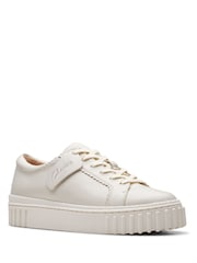 Clarks White Leather Mayhill Walk Trainers - Image 3 of 7