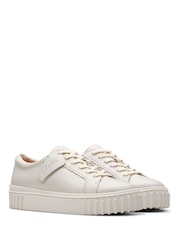 Clarks White Leather Mayhill Walk Trainers - Image 4 of 7