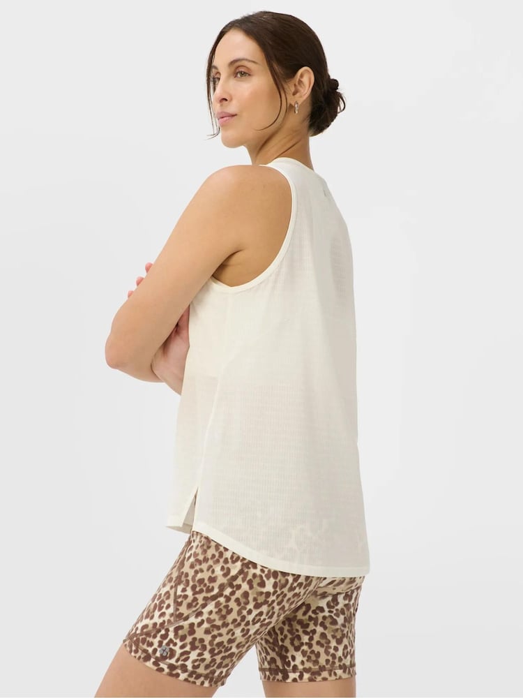 Sweaty Betty White Ultimate Train Perforated Tank Top - Image 1 of 6 Sweaty Betty White Ultimate Train Perforated Tank Top - Image 1 of 6