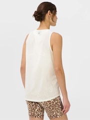 Sweaty Betty White Ultimate Train Perforated Tank Top - Image 3 of 6
