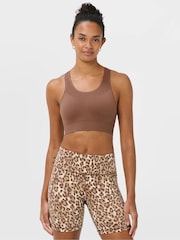Sweaty Betty Brown Stamina Seamless Sports Bra - Image 1 of 5