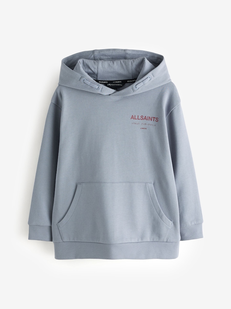 Blau - smALLSAINTS Underground Oversized Pull-Over Hoodie - Bild 1 von 6