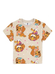 Vanilla Underground Brown Girls Multi Paw Patrol 100% Cotton T-Shirts 2 Pack - Image 2 of 5