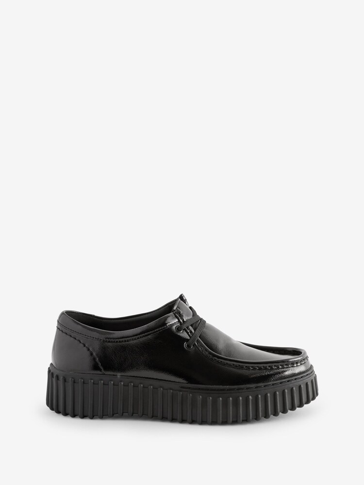 Clarks Black Patent Torhill Bee Shoes - Image 1 of 7