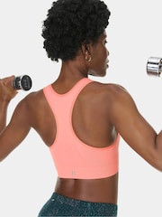 Sweaty Betty Coral Pink Stamina Seamless Sports Bra - Image 2 of 6
