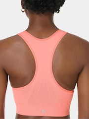 Sweaty Betty Coral Pink Stamina Seamless Sports Bra - Image 6 of 6