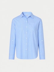 Jigsaw Blue Oversized Stripe Shirt - Image 5 of 5