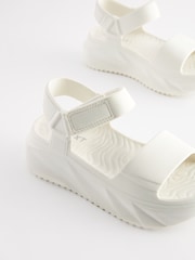 White Chunky Platform Sandals - Image 3 of 6