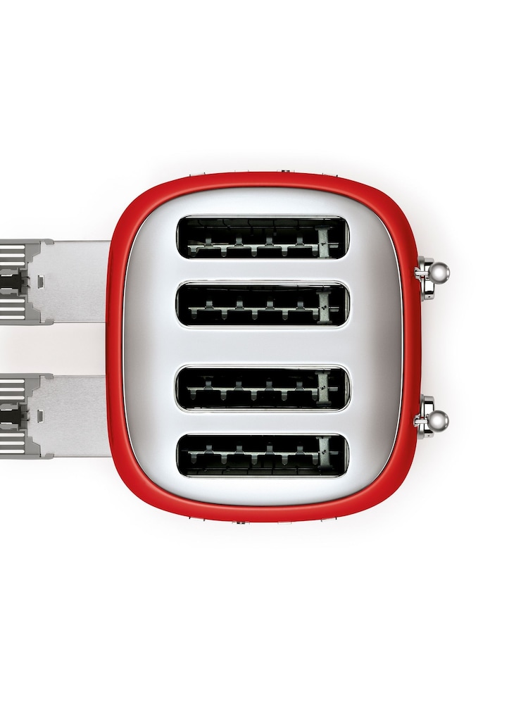 Smeg Red 4 Slice Toaster - Image 2 of 7