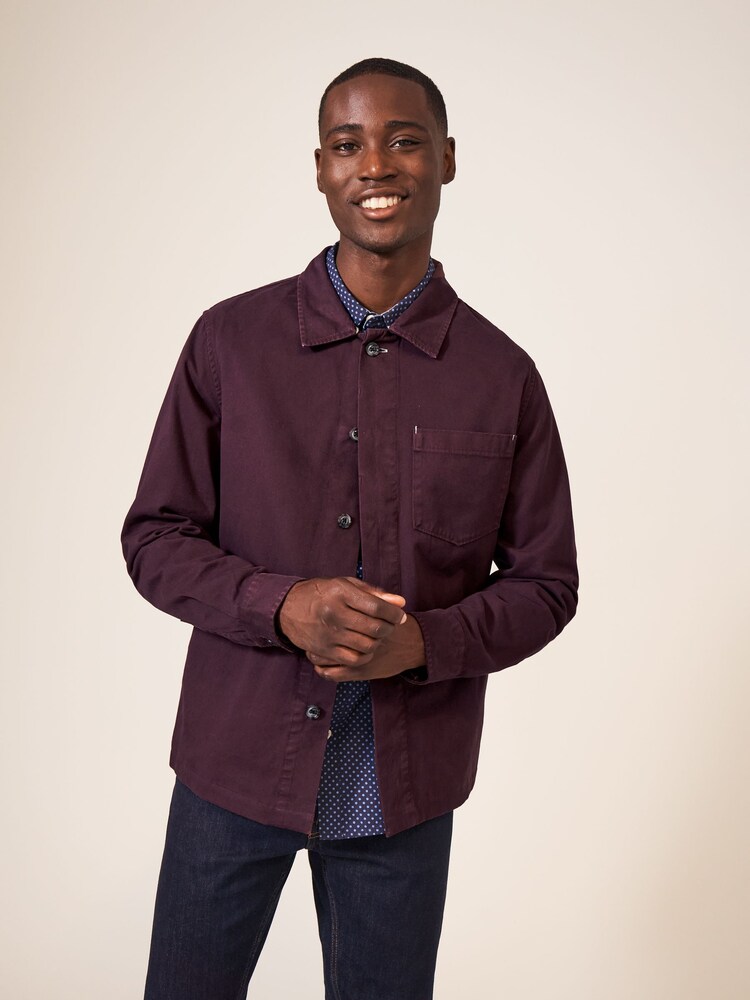 White Stuff Purple Everade Shacket - Image 1 of 6