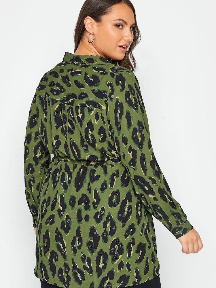 Yours Curve Green Utility Tunic - Image 2 of 4