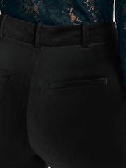 Boden Black Flare Velvet Trousers - Image 5 of 6