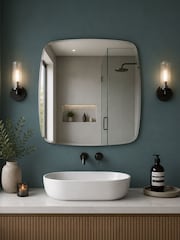 Showerdrape Harrow Squircle Bevelled Edge Mirror 45x45cm - 5的图像1｝