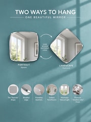 Showerdrape Harrow Squircle Bevelled Edge Mirror 45x45cm - 5的图像3｝