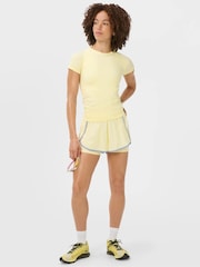 Sweaty Betty Yellow Athlete Seamless Workout T-Shirt - Image 2 of 6