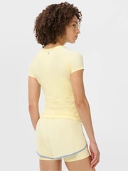 Sweaty Betty Yellow Athlete Seamless Workout T-Shirt - Image 3 of 6