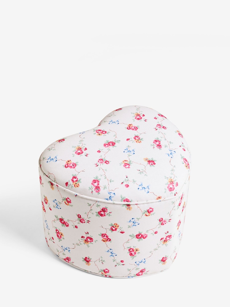 Cath Kidston Rose and Bows Cream Locket Heart Shaped Stool - Image 8 of 8