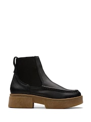 Clarks Black Leather Linoso Top Boots - Image 1 of 7