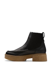 Clarks Black Leather Linoso Top Boots - Image 2 of 7