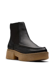 Clarks Black Leather Linoso Top Boots - Image 3 of 7