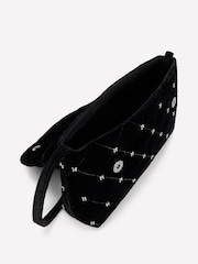 Boden Black Velvet Embellished Bag - Image 5 of 5