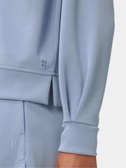 Sweaty Betty Blue Sand Wash CloudWeight Sweatshirt - Image 5 of 5