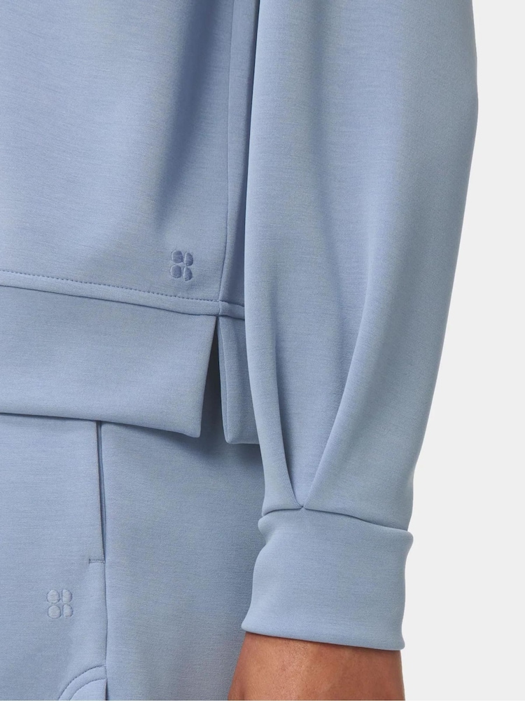 Sweaty Betty Blue Sand Wash CloudWeight Sweatshirt - Image 5 of 5 Sweaty Betty Blue Sand Wash CloudWeight Sweatshirt - Image 5 of 5