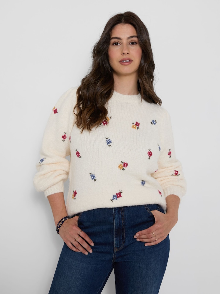 Joe Browns Ditsy Floral Embroidered Jumper - Εικόνα 2 από 7 Joe Browns Ditsy Floral Embroidered Jumper - Εικόνα 2 από 7