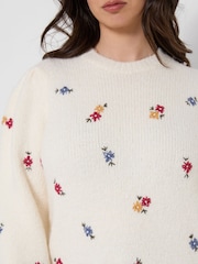 Joe Browns Ditsy Floral Embroidered Jumper - Εικόνα 3 από 7