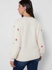 Joe Browns Ditsy Floral Embroidered Jumper - Εικόνα 4 από 7