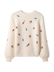 Joe Browns Ditsy Floral Embroidered Jumper - Εικόνα 6 από 7