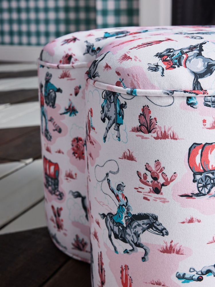 Cath Kidston Cowgirl Pink Locket Heart Shaped Stool - Image 3 of 6
