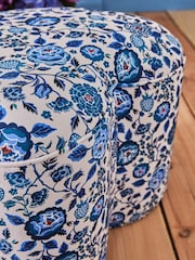 Cath Kidston Strawberry Garden Blue Locket Heart Shaped Stool - Image 2 of 5