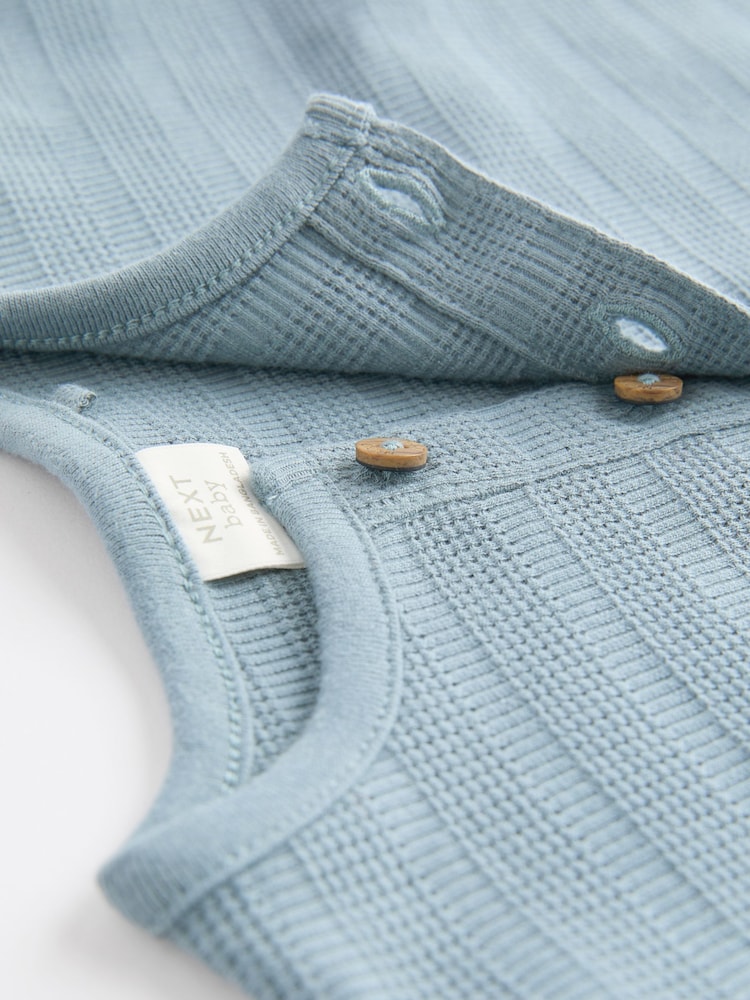 Grey/Blue Baby Top and Leggings 6 Piece Set - Image 11 of 13