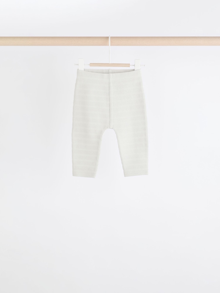 Grey/Blue Baby Top and Leggings 6 Piece Set - Image 4 of 13