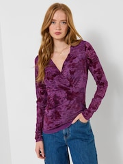 Joe Browns Butterfly Scripture Mesh Wrap Top - Bild 1 von 5