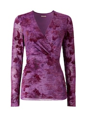 Joe Browns Butterfly Scripture Mesh Wrap Top - Bild 5 von 5