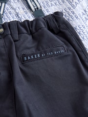 Baker by Ted Baker Navy Shirt Trousers and Braces Set - Image 13 of 15