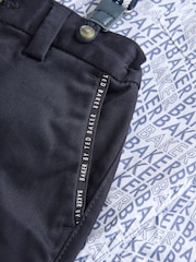 Baker by Ted Baker Navy Shirt Trousers and Braces Set - Image 14 of 15