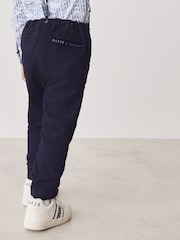 Baker by Ted Baker Navy Shirt Trousers and Braces Set - Image 6 of 15