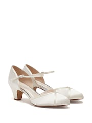 Rainbow Club Cream Wedding Wide FIt Shirley Bridal Satin Shoes - Image 2 of 4